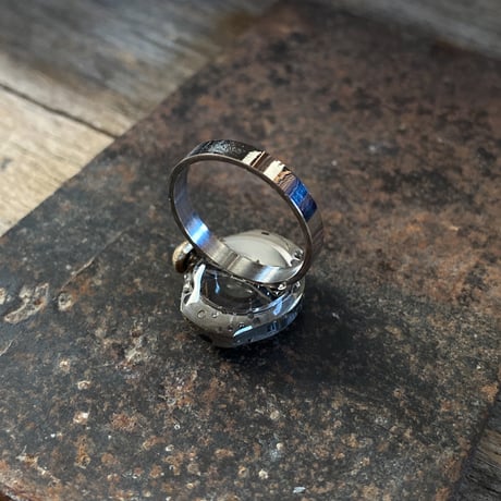 【new!!】antique movement ring "BULOVA" #13【K0988】