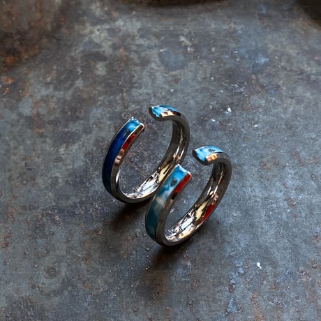 CLOPOA standard 2way earcuff&rings “marine color”2本セット 【K0790】