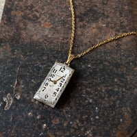 【new!!】antique rectangle necklace "WALTHAM" K18GP【K1031】