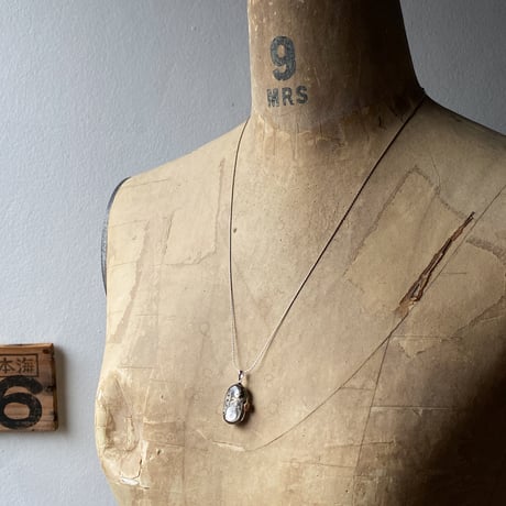 antique movement necklace“USA ELGIN”【K0741】