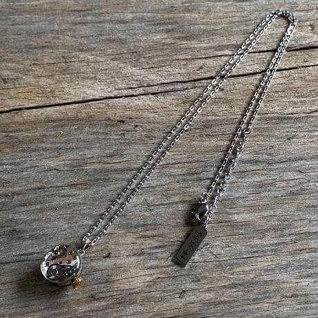 antique dial&movement reversible petit necklace【K0583】