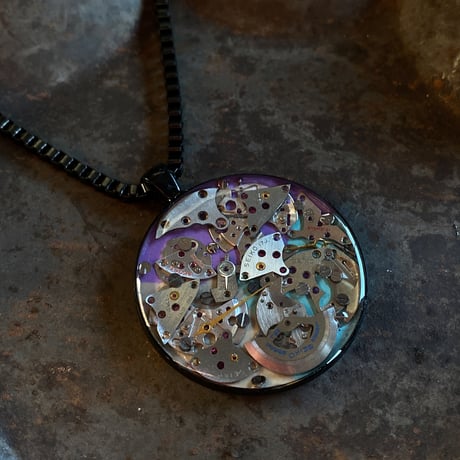 CLOPOA multicolored large long necklace【K0735】