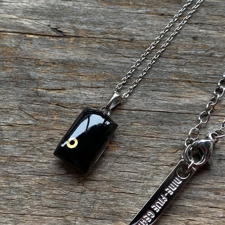 antique rectangle necklace "ELGIN" 【K0969】