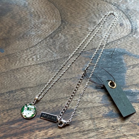 CLOPOA petit necklace green【K0802】