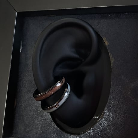 【new!!】CLOPOA BLACK standard 2way earcuff&rings 2本セット【K1014】