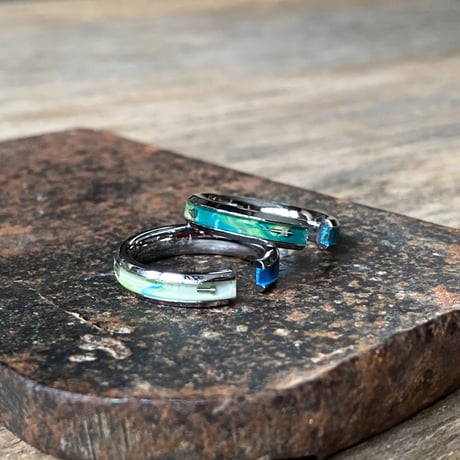 【new!!】CLOPOA season's multicolored 2way earcuff&rings 2本セット"May 25th" 【K1008】