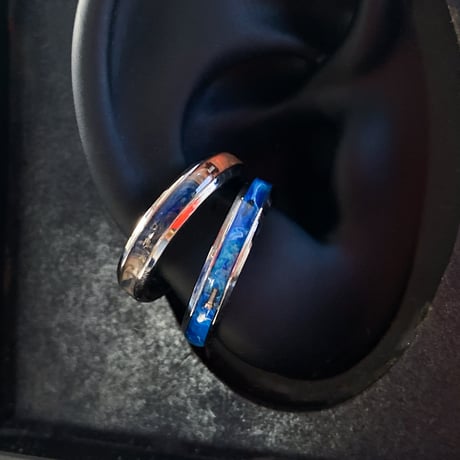 【企画展作品】CLOPOA standard 2way earcuff&rings “sunset color”2本セット 【something special/S0030】