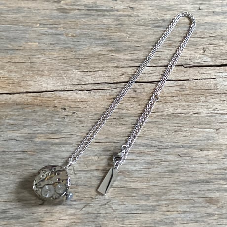 antique dial&movement necklace【K0782】