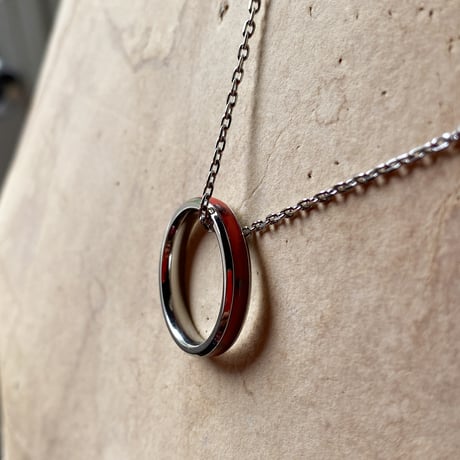 CLOPOA flat ring necklace/flat ring #18【K0788】