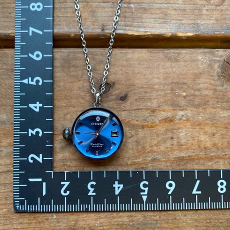 【K0662】 dial&movement necklace "DATE STAR"