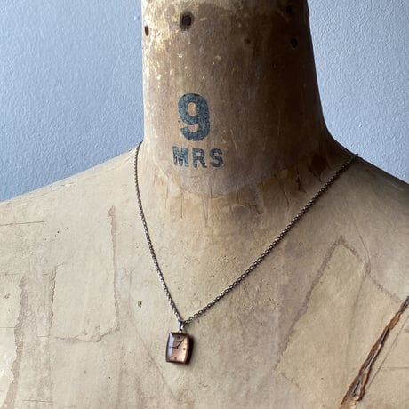 antique tonneau dial necklace "ELGIN" 【K0780】