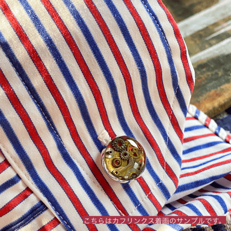 【K0690】 standard tiepin&cufflinks green セット(オリジナルボックス&バッグ付)