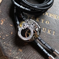 【K0640】 CLOPOA "NINE-FIVE GEARS" looptie necklace black