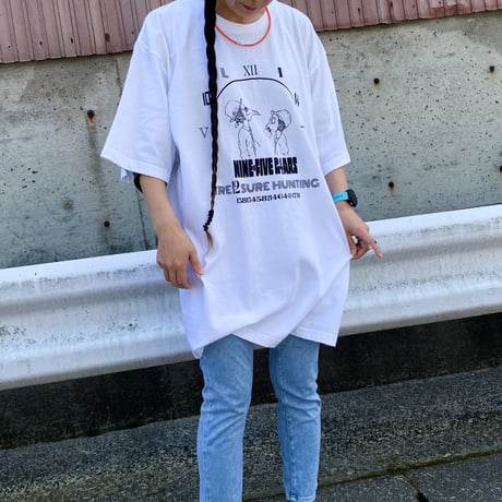 【new!!】9時5分の歯車オリジナル"謎解きデザイン" Tシャツ ホワイト