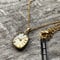 antique square dial necklace K18GP \"BULOVA\"【K893】
