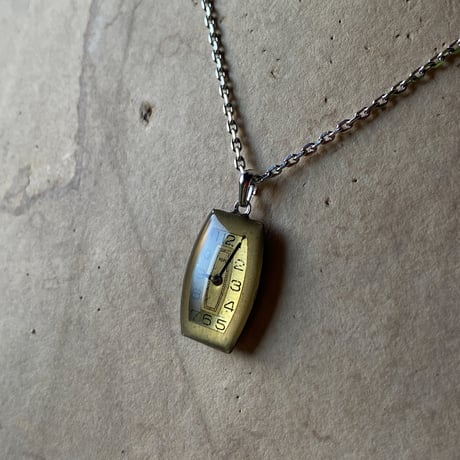 antique tonneau dial necklace 【K0731】