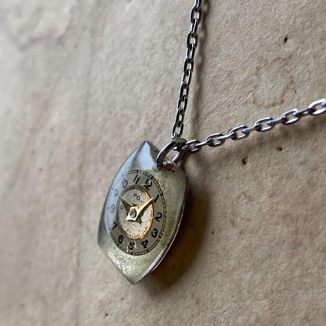 antique unique dial necklace【K0531】