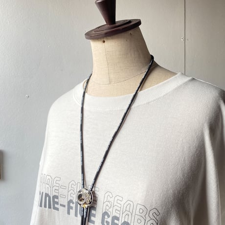 【K0640】 CLOPOA "NINE-FIVE GEARS" looptie necklace black