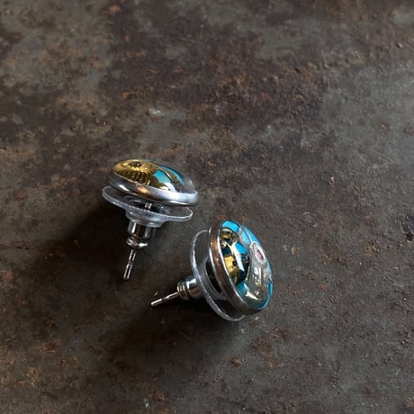 CLOPOA petit pierced earrings skyblue【K0549】