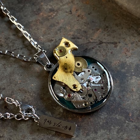 CLOPOA standard necklace moss green【K0602】
