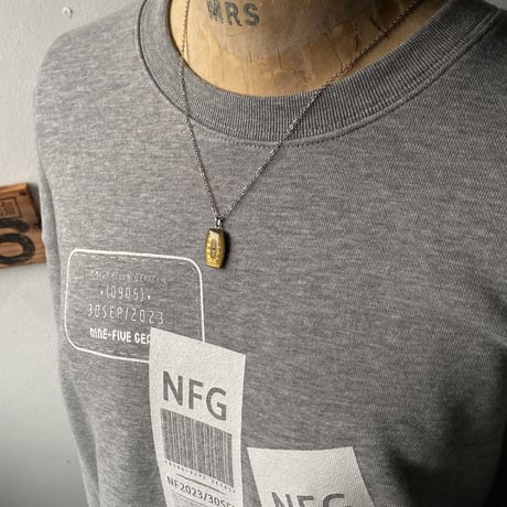 antique tonneau dial necklace【K0704】