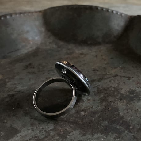 【K0636】 multicolored drops ring large 14号