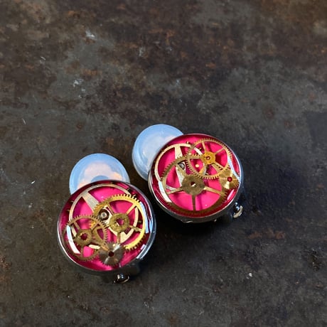 CLOPOA standard earrings pink【K0561】