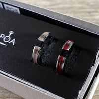 CLOPOA 2way earcuff&ring 2本セット burgundy×dusty pink【K0606】