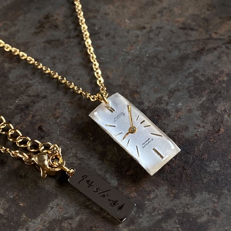 antique dial necklace K18GP 【K0600】