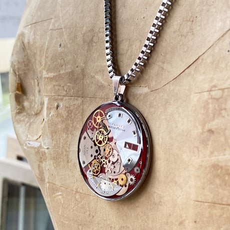 CLOPOA standard large necklace red【K0841】