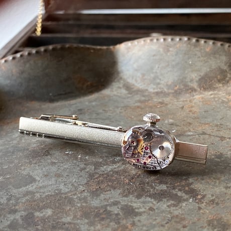 antique movement tiepin "HAMILTON" (ボックス付)【K0825】