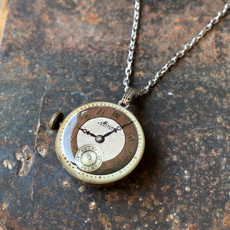 【企画展作品】antique dial&movement necklace【something special/S0009】