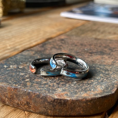 【企画展作品】CLOPOA standard 2way earcuff&rings “sunset color”2本セット 【something special/S0032】