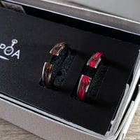 CLOPOA 2way earcuff&ring 2本セット brown×magenta【K0605】
