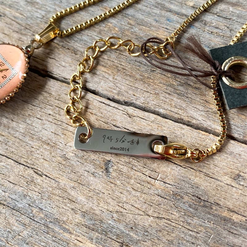 new!!】antique teardrop dial silhouette necklac