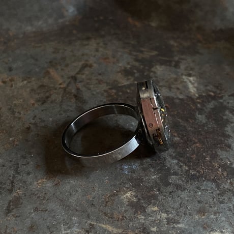 【K0653】 antique movement ring #14