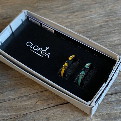 CLOPOA BLACK standard 2way earcuff&rings 2本セット【K0708】