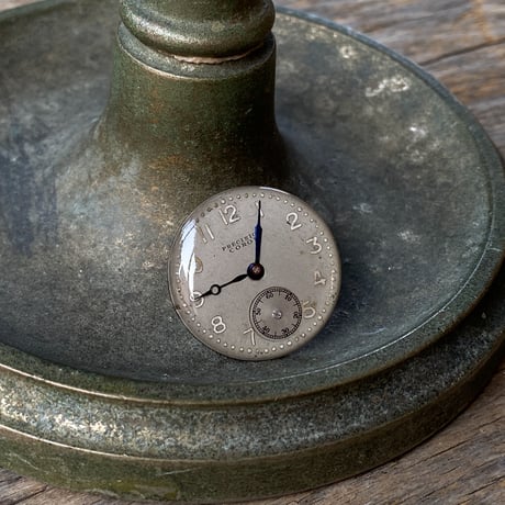 antique dial brooch "COROM"【K0930】