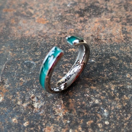 【new!!】CLOPOA pinky 2way earcuff&rings turquoise #7【K0979】
