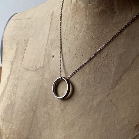 CLOPOA flat ring necklace/flat ring #18【K0788】
