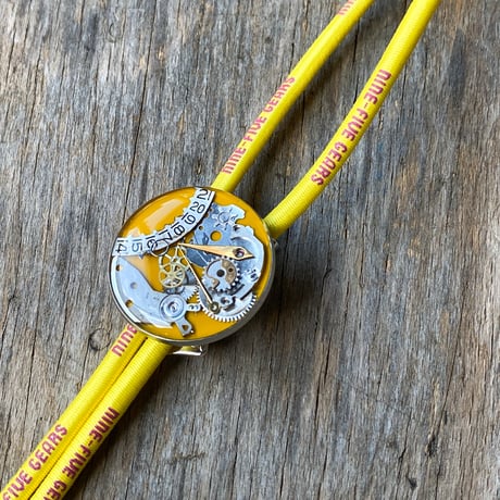 CLOPOA "NINE-FIVE GEARS" looptie necklace yellow【K0910】