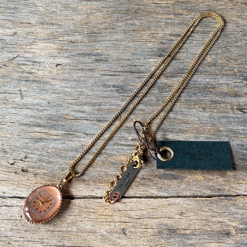 new!!】antique teardrop dial silhouette necklac
