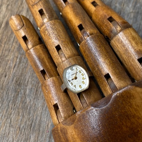 antique tonneau dial ring "LONGINES" #13【K0915】