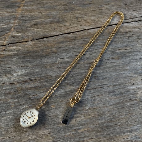 【K0611】 antique dial necklace K18GP