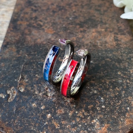【new!!】CLOPOA season's multicolored 2way earcuff&rings 2本セット"June 12th"【K1026】