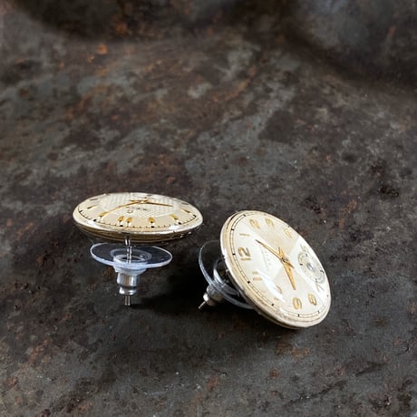 【K0618】 dial pierced earrings