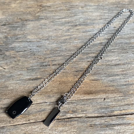 antique tonneau dial necklace【K0704】