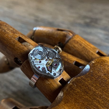 【K0653】 antique movement ring #14