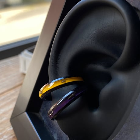 CLOPOA BLACK standard 2way earcuff&rings 2本セット【K0860】