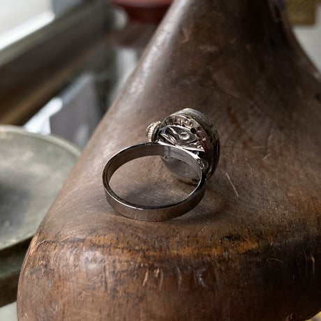 antique movement ring "USA ELGIN" #14(ボックス付)【K0887】